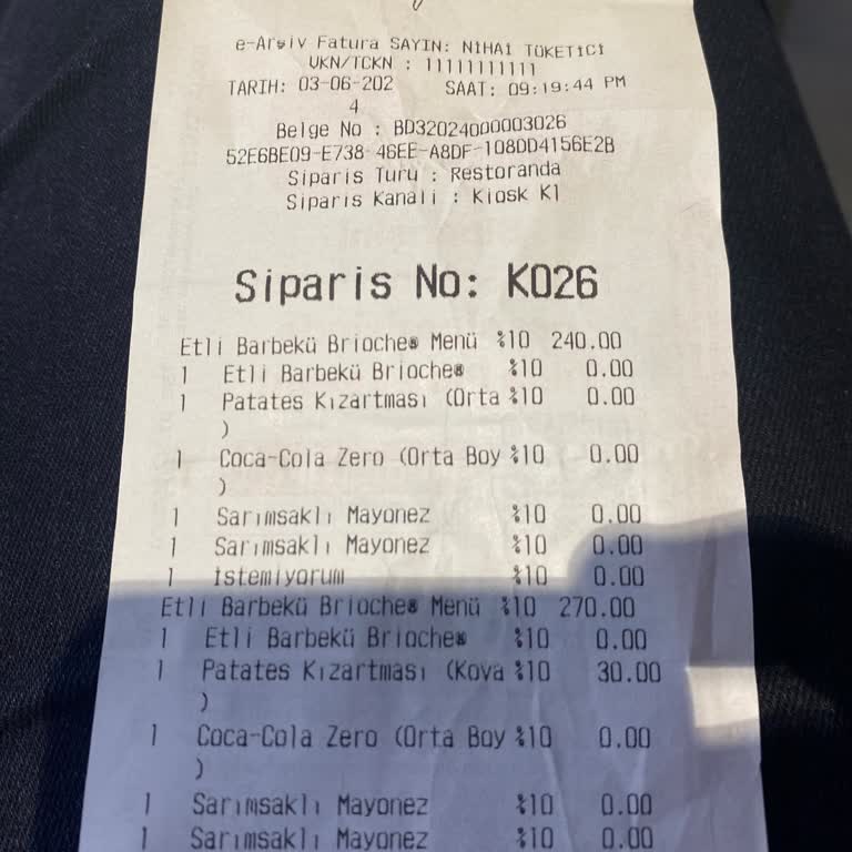 Ata Corner Burger King Şikayet