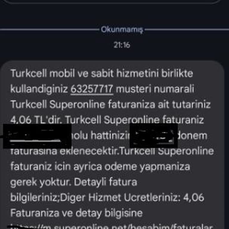 Turkcell Hatta Sahip Eski Superonline Müşterilerine Fatura Yansıtıyor.