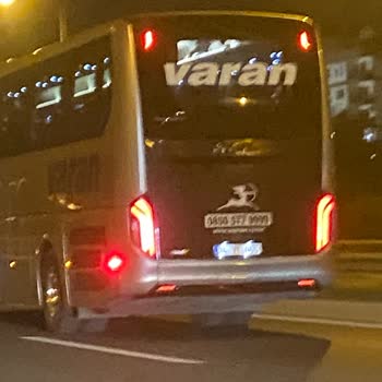 Varan Turizm Otobüslerin Sol Şerit İhlali