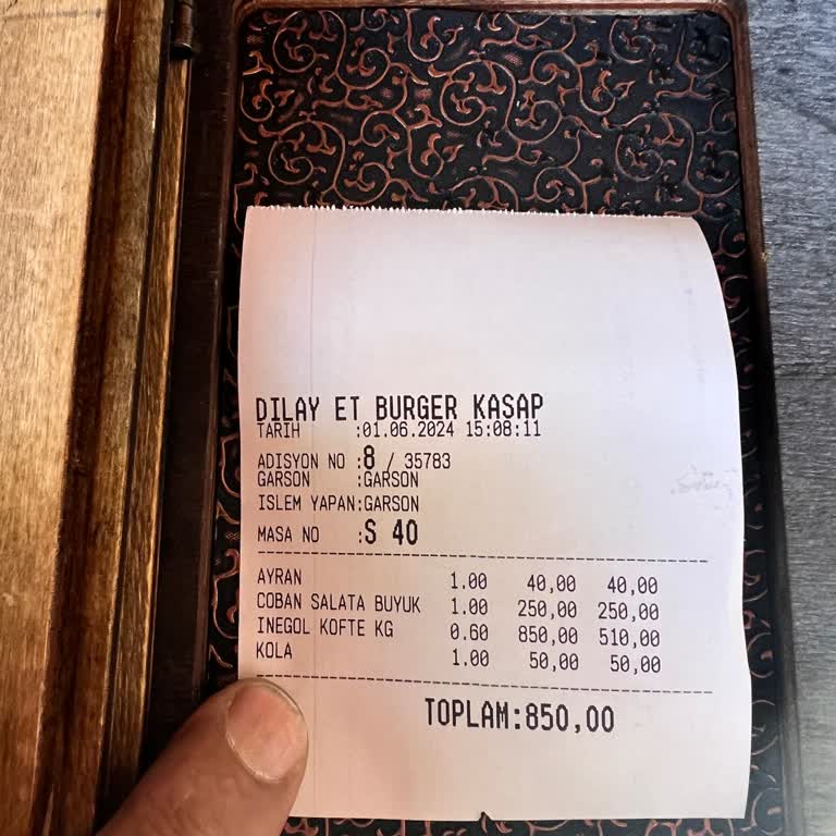 Dilay Et Izgara Fahiş Fiyat Aldatmaca