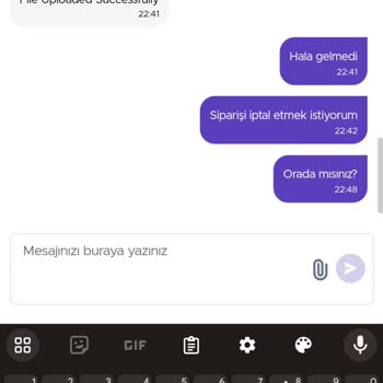 Getir Firması Siparişimi Teslim Etmedi Ve Paramı İade Etmedi!