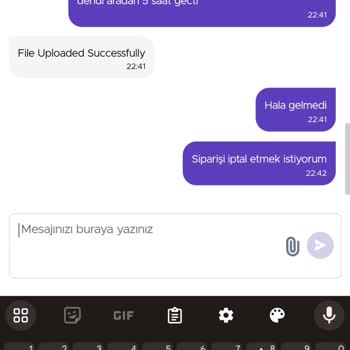 Getir Firması Siparişimi Teslim Etmedi Ve Paramı İade Etmedi!