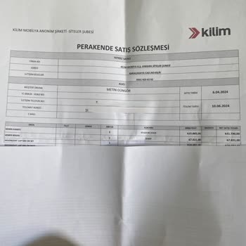 Kilim Mobilya Siteler Yanlış Bilgilendirme Ve Satış Sonrası Sıfır