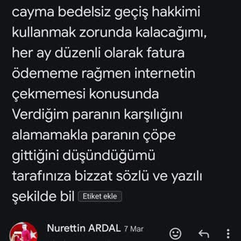 Vodafone Şebeke Ve İnternet Problemi