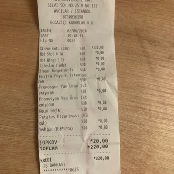 Pelikan AVM KFC'nin Eksik Menü Satması