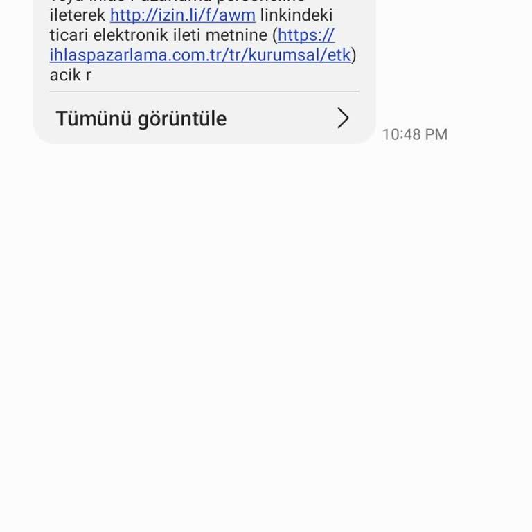 İhlas Ev Aletleri Telefona Gelen MS