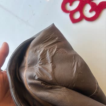 Mavi Jeans Deri Ceket Poşet Gibi Çıktı