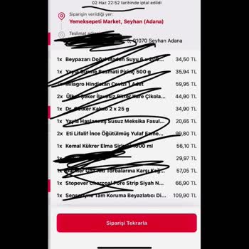 Yemeksepeti Çok Büyük Mağduriyet