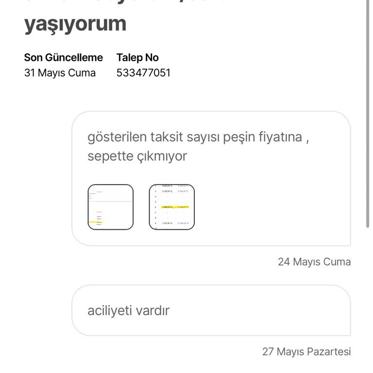 Hepsiburada Gösterilen Taksit Sayısı Peşin Fiyatına, Sepette Çıkmıyor