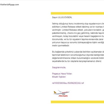 Pegasus Airlines Negligence And Unjust Refusal To Take Responsibility