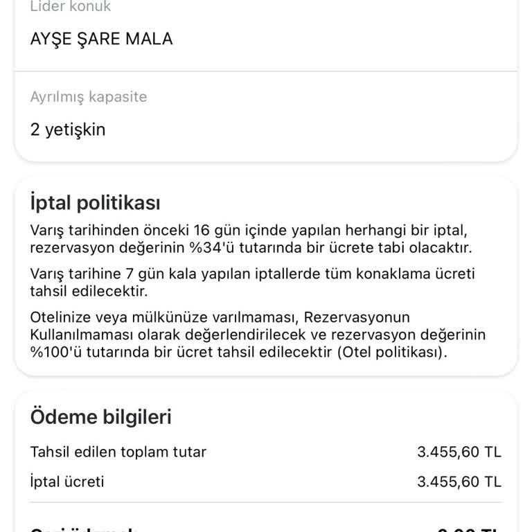 Agoda Ücret İadesi Yapılmadı