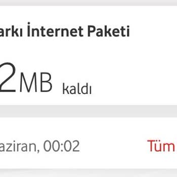 Vodafone İnternet Paketim Adeta Eriyor