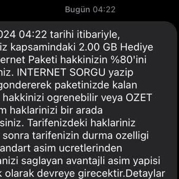 Vodafone İnternet Paketim Adeta Eriyor