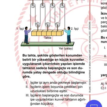 Milli Eğitim Bakanlığı (MEB) Fen A Kitapçığı 13. Soru Hatalı!