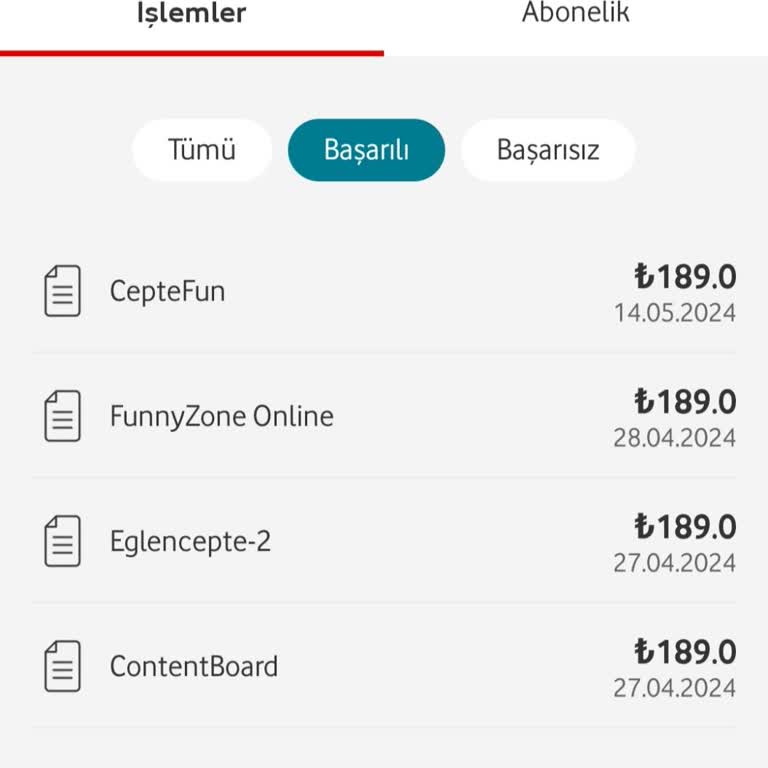 Vodafone Bilgim Dışında Üyelikler Eğlence Cepte Oyunu