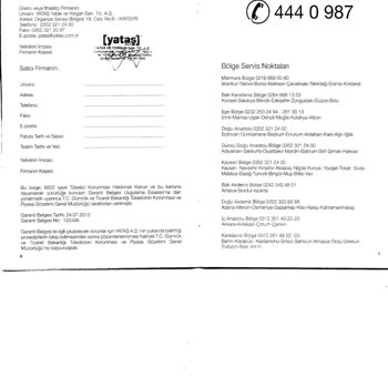 Yataş Garanti Süresi Problemi