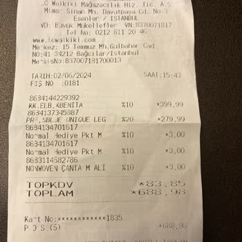 LC Waikiki Haksız Yere Alınan Bez Torba Ve Kağıt Hediye Paketi Ücreti