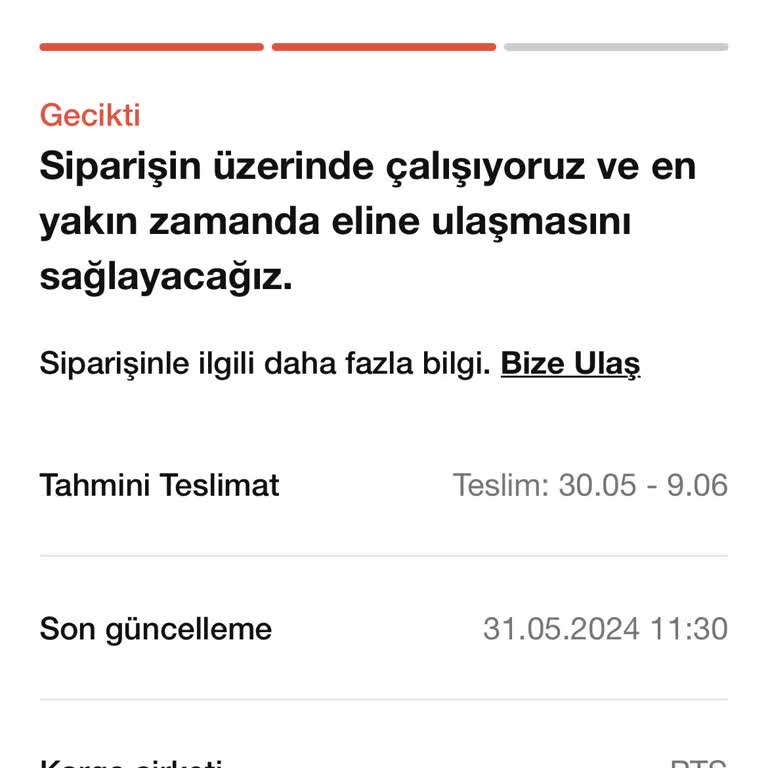 Nike Gönderi Numarası Yanlış