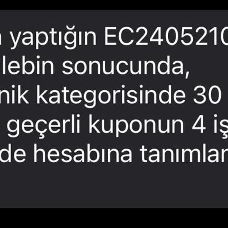 EasyCep Ve N11 Telefonum İçin Kupon Yüklemiyor!