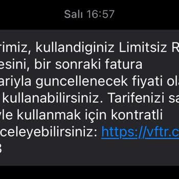 Vodafone 5 Katı Zam