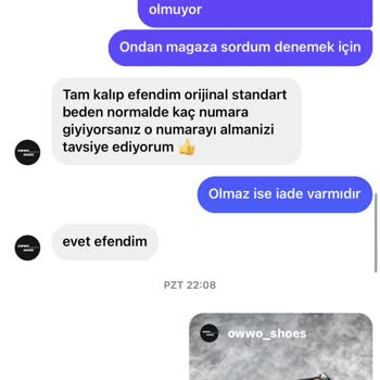 Owwo_shoes Instagram Satıcısı Ürünler Videodaki Gibi Değil