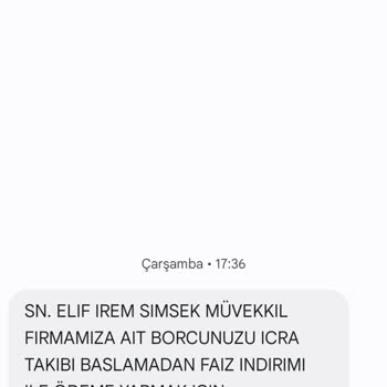 Metka Hukuk (SMS) Yanlış İcra Takibi Ve Tehditler Hakkında Şikayet