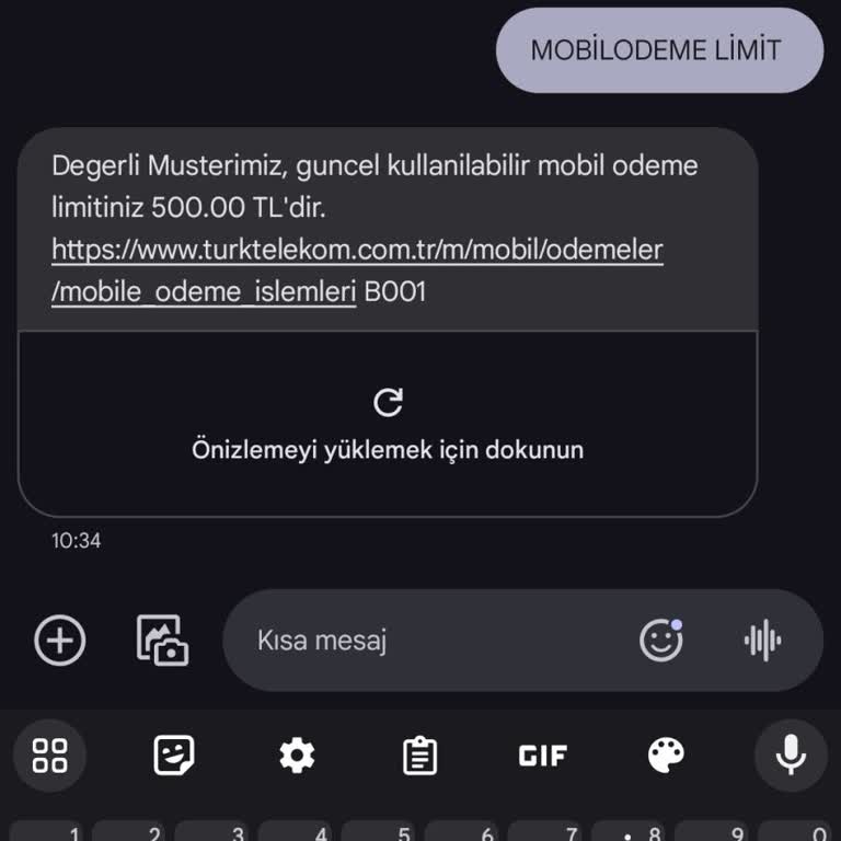Türk Telekom Mobil Ödeme Limit Sıkıntısı