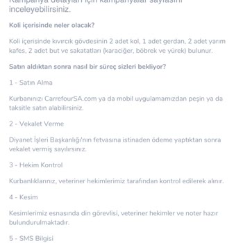 Carrefour SA Kurbanlık İade Sorunu Ve Müşteri Memnuniyetsizliği