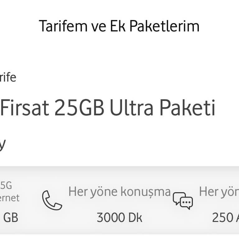 Vodafone Fahiş Fatura Zammı