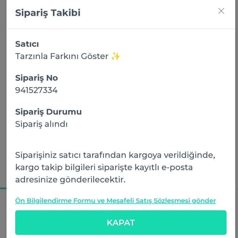 Gofret (Gofretwear)  Sipariş Takipsizliği