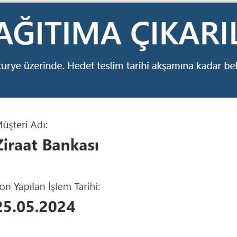 Ziraat Bankası Kredi Kartı Teslimatında Yaşanan Aksaklık Ve İletişim Sorunları