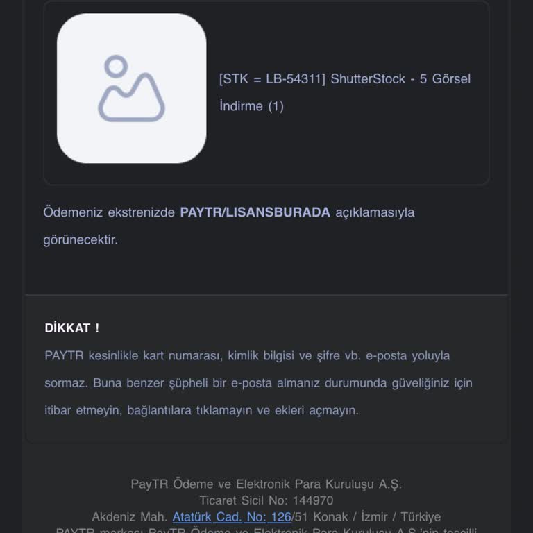 Paytr İnternetten Aldığım Ürün Sahte Çıktı, Ödeme İadesi İstiyorum