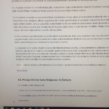 Philips Markası Ürün İade Almıyor