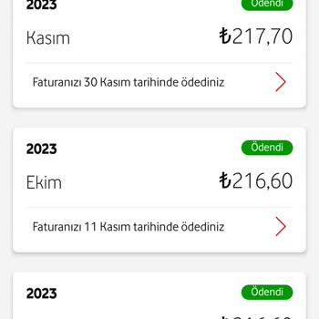 Vodafone Fatura Fiyat Artışı
