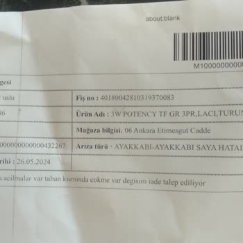 FLO Ayakkabı FLO Hatalı Ayakkabıyı Değiştirmiyor