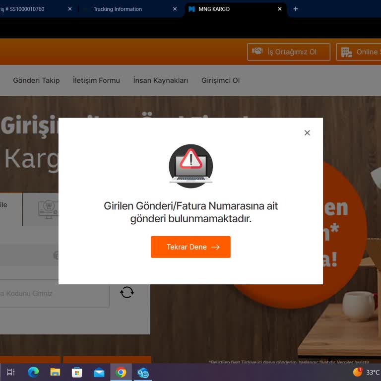 Saat & Saat Ürünüm Kargoda Görünmüyor
