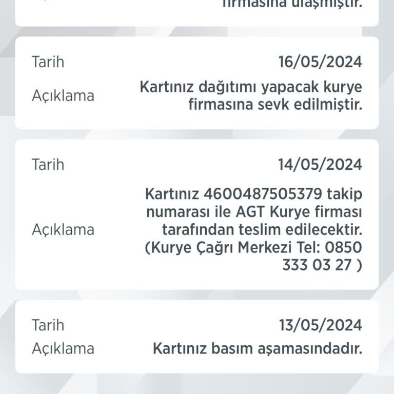 Ziraat Bankası Banka Kartını Teslim Alamama