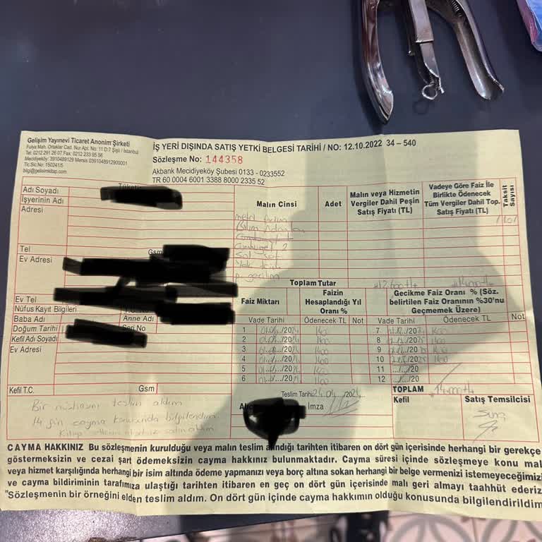 Gelişim Yayınevi Tarafından Yapılan Zorunlu Satın Almalı Sözleşme
