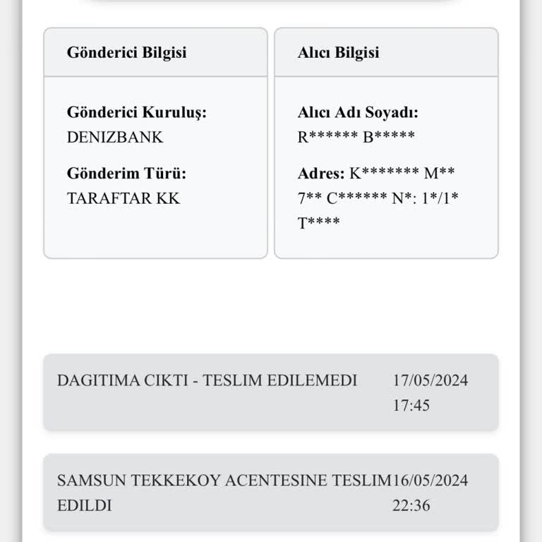 Kuryenet Kart Teslimatında Yaşanan Sorumsuzluk Ve İletişim Problemleri