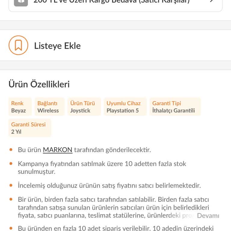 Trendyol Üzerinden Aldığım Ürünün 6 Ay Garanti Süresi Verilmesi