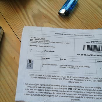 Still Durağı Yanlış Ürün Gönderip İadesini Yapmıyorlar