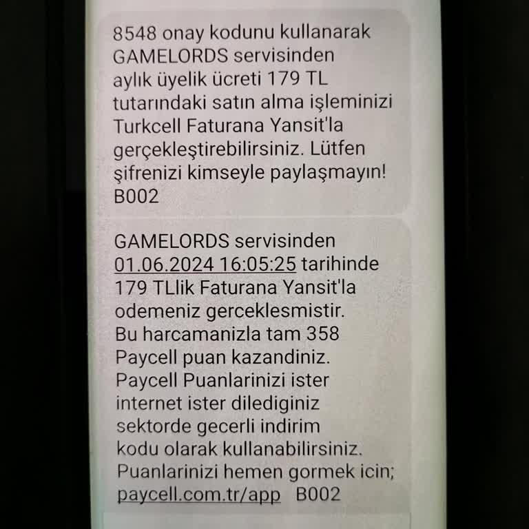 Haksız Gamelords Abonelik Ücret İadesi İstiyorum