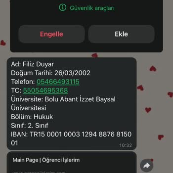 Şaban Cengiz Vakfı (Burs Başvuru) Bilgi Güvenliği İhlali Şikayeti