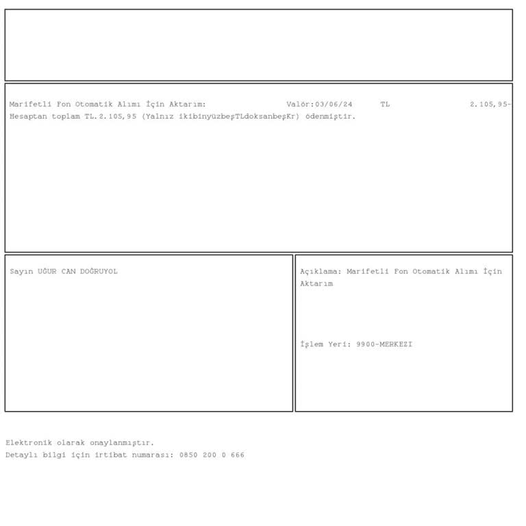 TEB Bankası Otomatik Fon Alımı Diye Hesabımdan Para Kesmiş