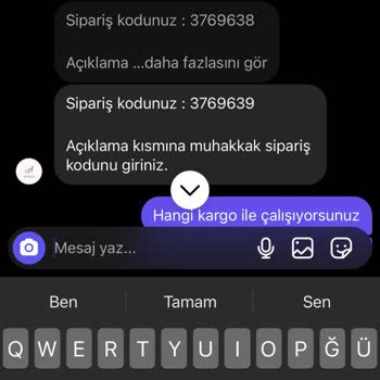 Ayparebutiik (Instagram) Butikten Ürün Alımıyla İlgili Şikayet