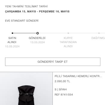 Zara Siparişim Hala Gelmedi