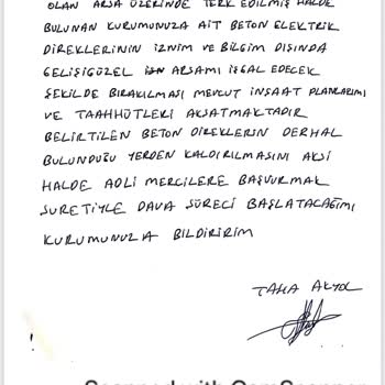 Gdz Elektrik Dağıtım A. Ş Arsamı İşgal Etmesi