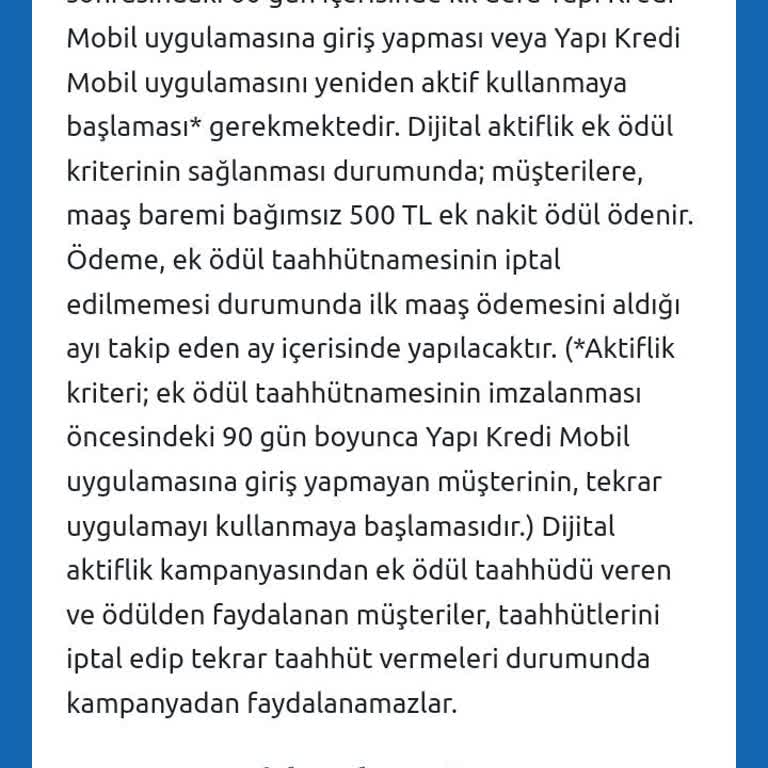 Yapı Kredi Ek Ödülümü Yatırmıyor!