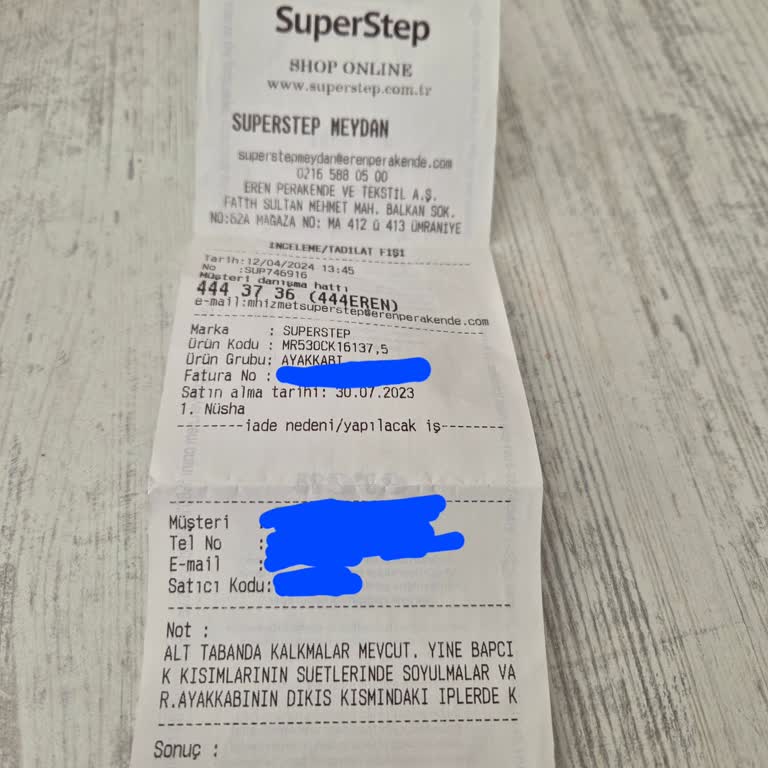 SuperStep Değişim İçin Ayakkabı Ürün Tedariği Yapılamaması