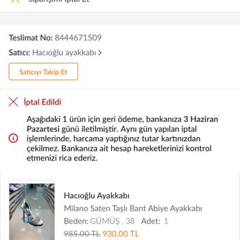 Trendyol Ürünümü İptal Ettiler Mağdurum